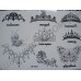 Временные татуировки в ассортименте Waterproof body tattoo stickers